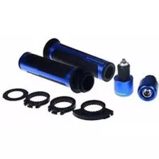 Puños Barracuda Color Azul 22mm 7/8 Para Motocicleta Univers