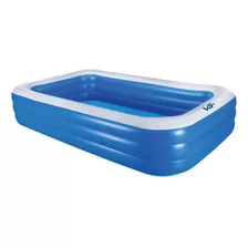 Piscina Inflável 1260 Litros Retangular Pvc 262 X 175 Cm Vg