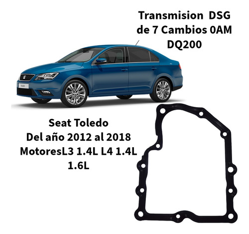 Empaque Junta Carter Caja Automatica Dsg Dq200 0am Vw Audi Foto 9