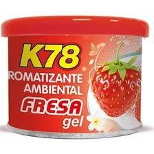 Gel Aromatizante En Lata K78 - 80 Gr. - Color Vainilla Fragancia Fresa