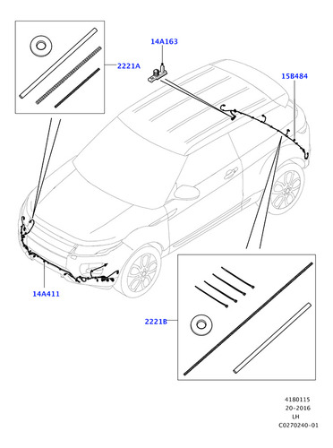 Arns De Cableado Para Parachoques Delantero Del Range Rover Foto 2