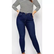 Jeans Tiro Alto Elastizado Talle Especial Negro