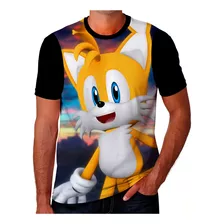 Camiseta Camisa Miles Tails Sonic Desenho Infantil Jogo 06
