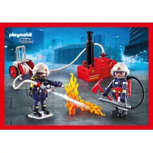 Puzzle Rompecabezas Playmobil Bomberos X54 Piezas