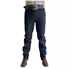Calça Jeans Masculina Estilo Country Rodeio Reforçada Lycra
