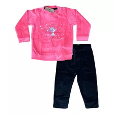 Conjunto Plush Bebe Buzo Y Pantalon Combinado Ruabel