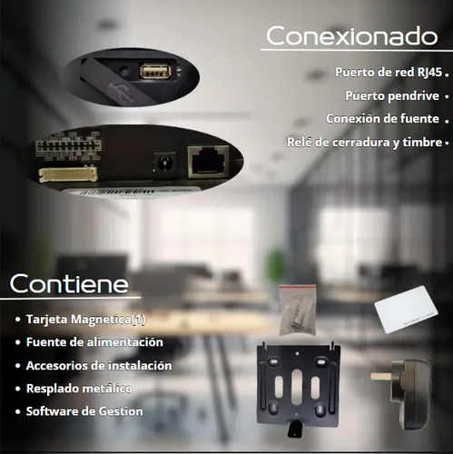 Prosoft Facial Rs596 Wifi Cerradura 600lb Herrajes Tarjeta Combo - imagen 3
