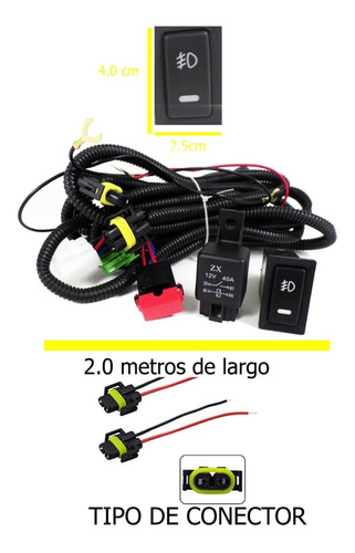 Kit De Faros De Niebla C/cable Transporter 2016-2018* Foto 3