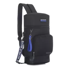 Bolso Mochila Matero 2 En 1 Porta Mate Termo 1,5l Reforzada Color Negro