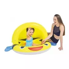 Pileta Inflable Bebe Con Techo Niños Agua Verano Pelotero