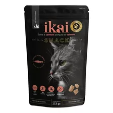 Ikai Snack Horneado Sabor Salmon, Gato 113gr