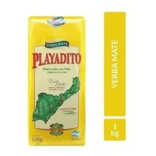 Yerba Mate Playadito Tradicional Paquete 1000gr Caja Pack X5