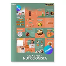 Pack Canva Nutricionista - Artes Profissionais E Editáveis