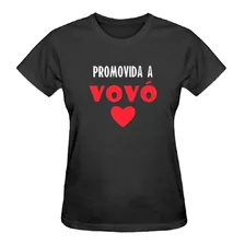 Camiseta Feminina Baby Look Promovida A Vovó T Shirt