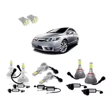 Kit Lâmpada Led Honda New Civic - 6000k - 8 Lâmpadas