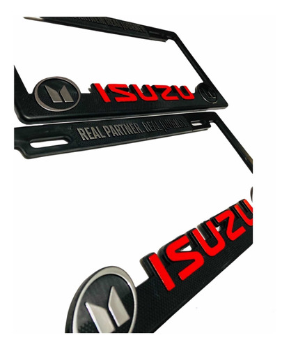 Par (2) Portaplacas Isuzu Foto 3