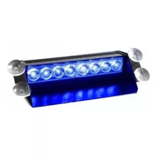 Baliza Parabrisa Led Estroboscopica Azul-azul