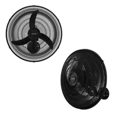 2 Ventiladores Parede 50cm Oscilante Grade Plástica 130w New