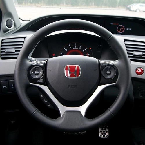 Emblema Honda Civic Tipo Typer Volante 2016-2021 Rojo-negro Foto 3