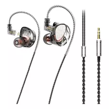 Fone In Ear Soundvoice Ie-02 Profissional Músicos Retorno Cor Cinza-escuro