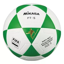 Bola De Futebol Mikasa Ft-5 Nº 5 Unidade X 1 Unidades Cor Branco E Verde