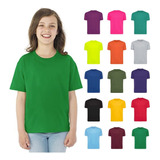 Camisetas NiÃ±os En Color AlgodÃ³n 180 Cuello Redondo Nacional