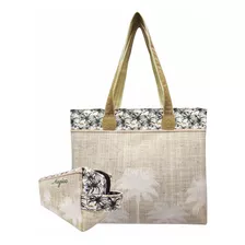 Bolsa Feminina Necessaire Tropical Coqueiros Magicc Bolsas