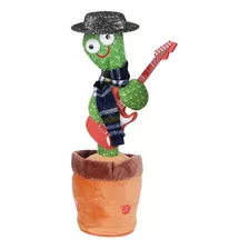 Juguete Cactus Luminoso Baila Canta Y Repite Voz Peluche