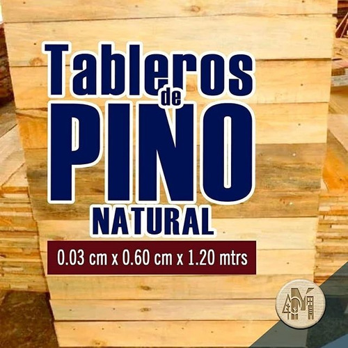 Tableros De Pino 0.03x0.60x1.20