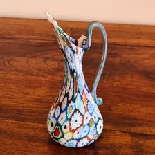 Pequeña Jarra Decorativa En Cristal De Murano
