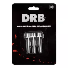 3 Agujas Metalicas Blister Para Inflar Balones Pelota - Drb®