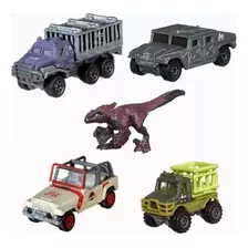 Jurassic World Matchbox Pack X 5 Autos Mattel Original