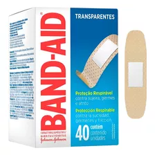 Band-aid Curativos Transparente 40 Unidades Original Lacrado