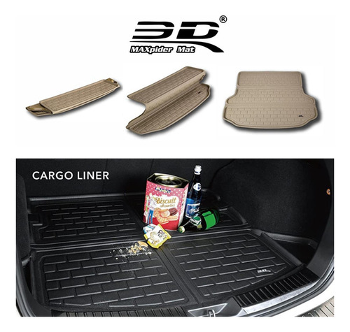 Tapete 3d Maxpider Cadillac Cts Sedan 2014-2019 Cargo Liner Foto 7