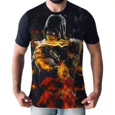 Camisa Camiseta Scorpion Mortal Kombat Jogos Games Animes