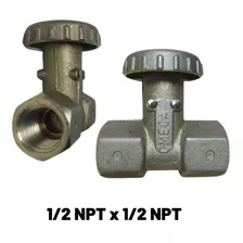 Conexiones De Bronce Para Gas Llave De Paso 1/2 Hembra