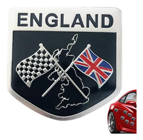 Foto de Emblema Bandera Inglaterra Black Para Mini Cooper