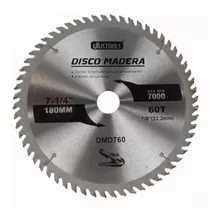 Disco De Madera Para Sierra Circular 7'' X 60 Dientes Dmd760 Color Gris