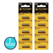 Pila Bateria 27a 12v Tianqiu Blister 5 Unidades Alcalina