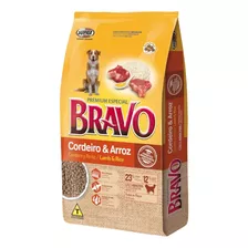 Ração Para Cães Supra Bravo Cordeiro E Arroz Saco 15kgs