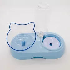 Dispensador Automatico Agua + Comedero Plato Comida Mascotas