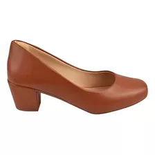 Sapato Scarpin Feminino Confort Casual Fechado Sapatilha 