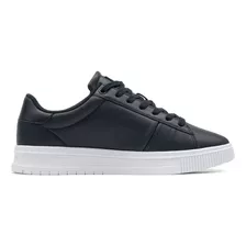 Zapatillas Supercup De Cuero Hombre Tommy Hilfiger Azul