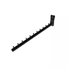 Arara Rt Frontal Inclinado 40cm P/ Parede Loja Kit 2 Uni Cor Preto