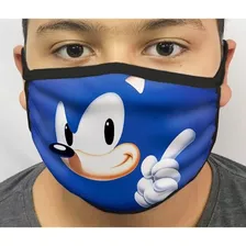 Mascara De Proteção Inspirada Em Sonic