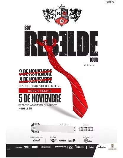  Rbd Soy Rebelde Tour 2023 Fecha 5 De Noviembre 