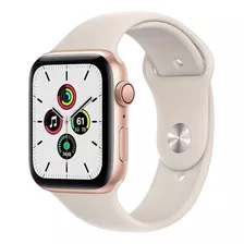 Apple Watch Se 44 Mm Dorado Aluminio Estuche Starlight Banda