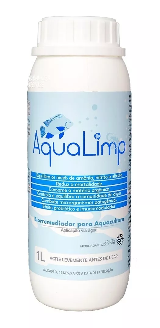 Aqualimp Probiótico De Água Peixe E Camarão Aquacultura 1