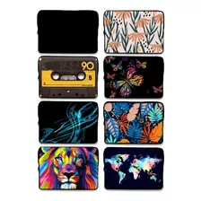 Funda Notebook Neoprene Estampada Para 14 Y 15.6 Diseños Surtidos Real Cover