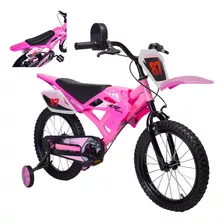 Bicicleta Entrenadora Para Niños Aeiou Moto Cross Bike R16